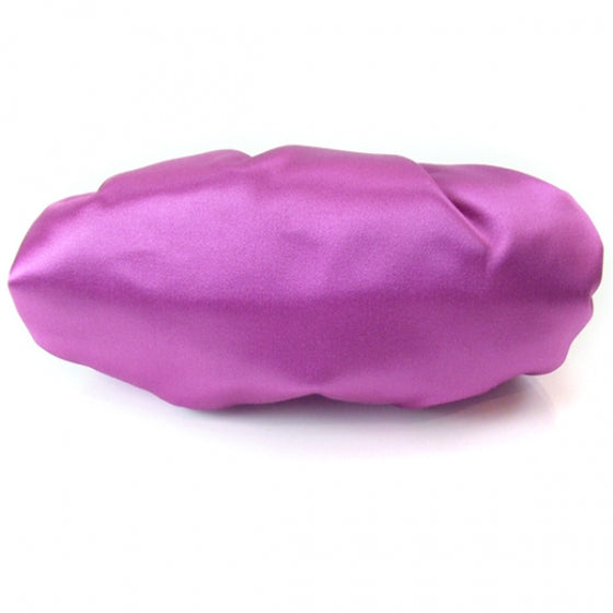 Jimmy Choo Satin Small Gathered Handbag Purple 5 of 8