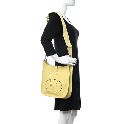 Hermes Epsom Evelyne III PM Jaune Poussin 2 of 10