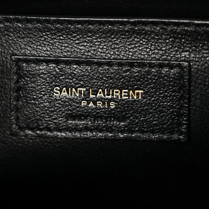 Saint Laurent Grain de Poudre Medium Classic Monogram Cassandra Top Handle Black 6 of 9