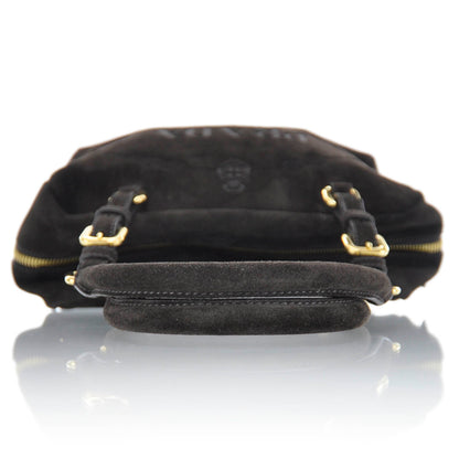 Prada Suede Scamosciato Logo Bag 4 of 11