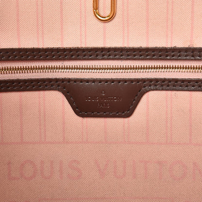 Louis Vuitton Damier Ebene Neo Neverfull MM Rose Ballerine 6 of 13