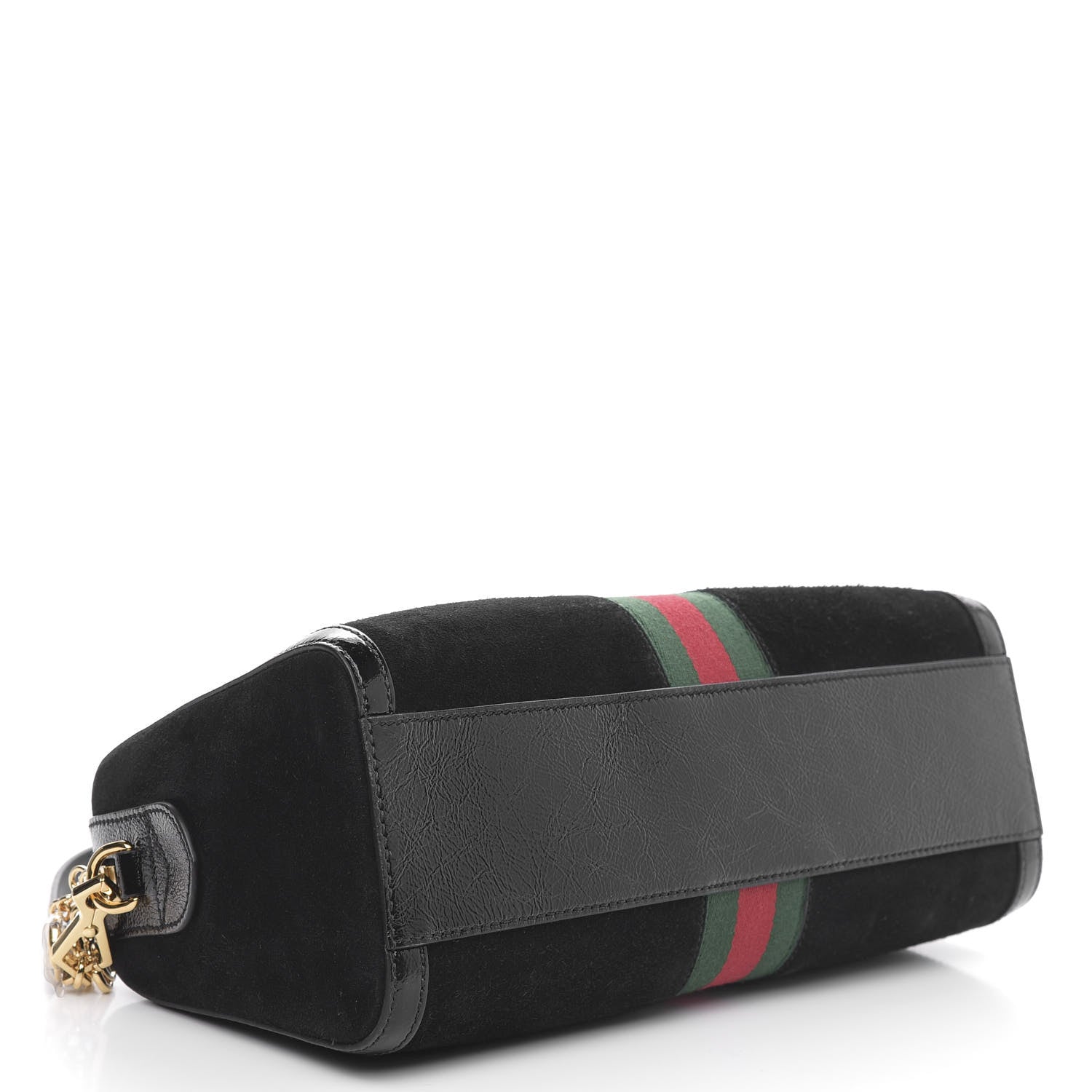 Gucci Suede Patent GG Web Medium Ophidia Boston Black 4 of 11