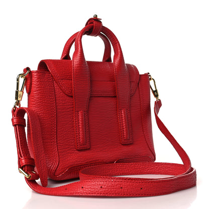 3.1 Phillip Lim Textured Calfskin Mini Pashli Satchel Red 3 of 11