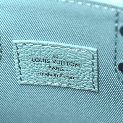 Louis Vuitton Calfskin Damier Sac Plat XS Blue Teal 6 of 9