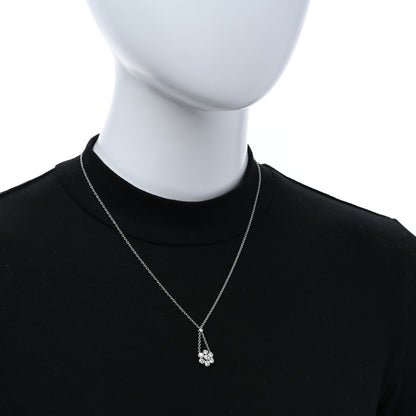 Tiffany Platinum Diamond Enchant Flower Drop Pendant Necklace 3 of 4
