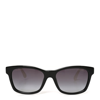 Chanel Acetate Quilted CC Square Sunglasses 5484 White Black 2 of 7
