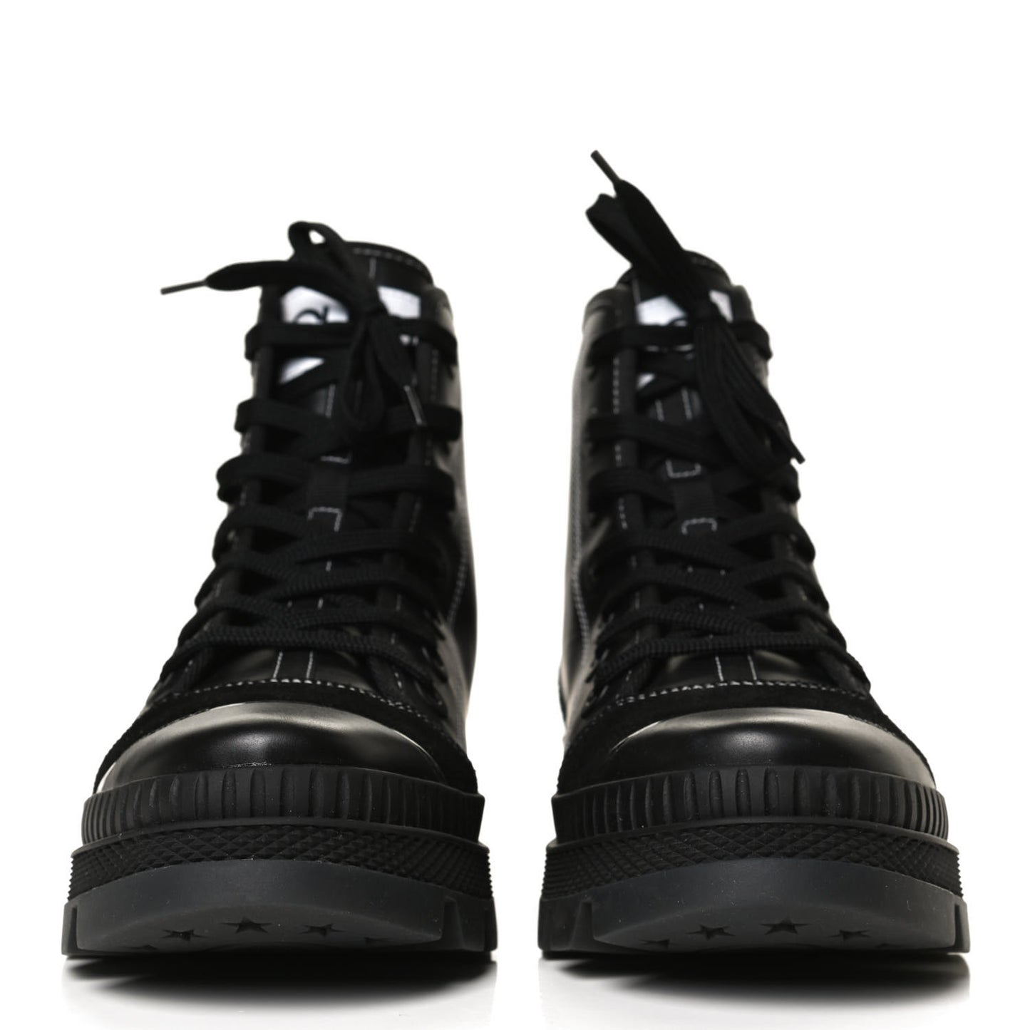 Nappa Crosta Suede Nord Combat Boots 40 Black
