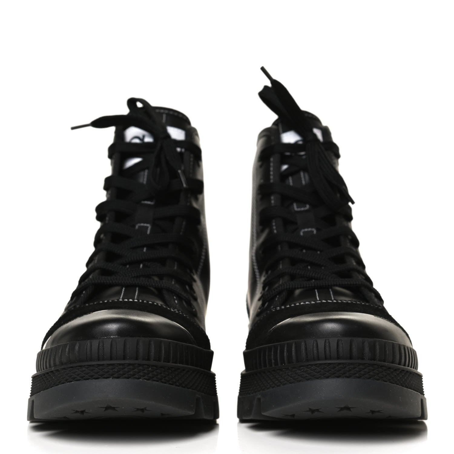 Jimmy Choo Nappa Crosta Suede Nord Combat Boots 40 Black 2 of 10