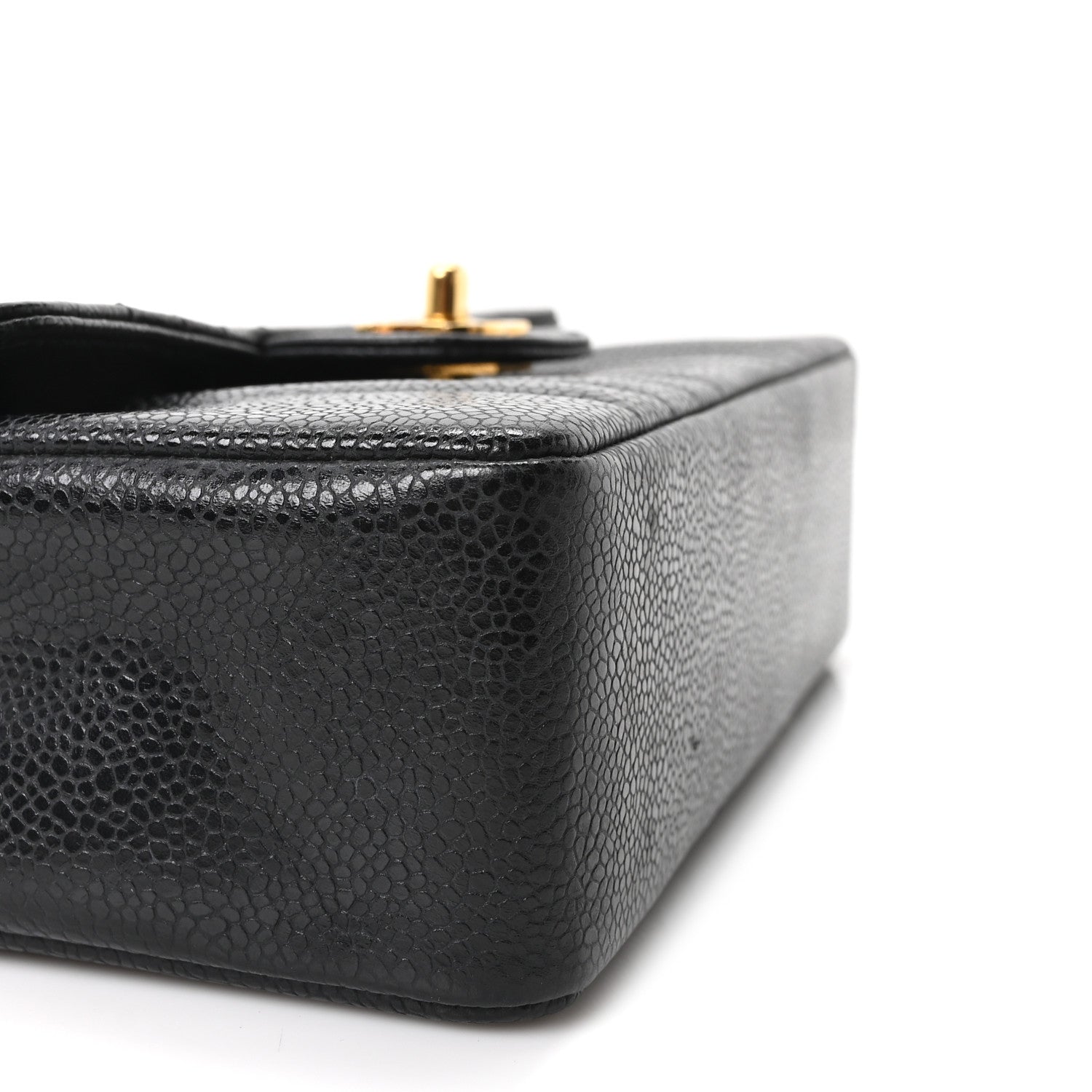 Chanel Caviar Vertical Quilted Small Single Flap Black 8 of 10