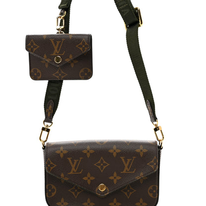 Louis Vuitton Monogram Felicie Strap & Go Kaki 3 of 10