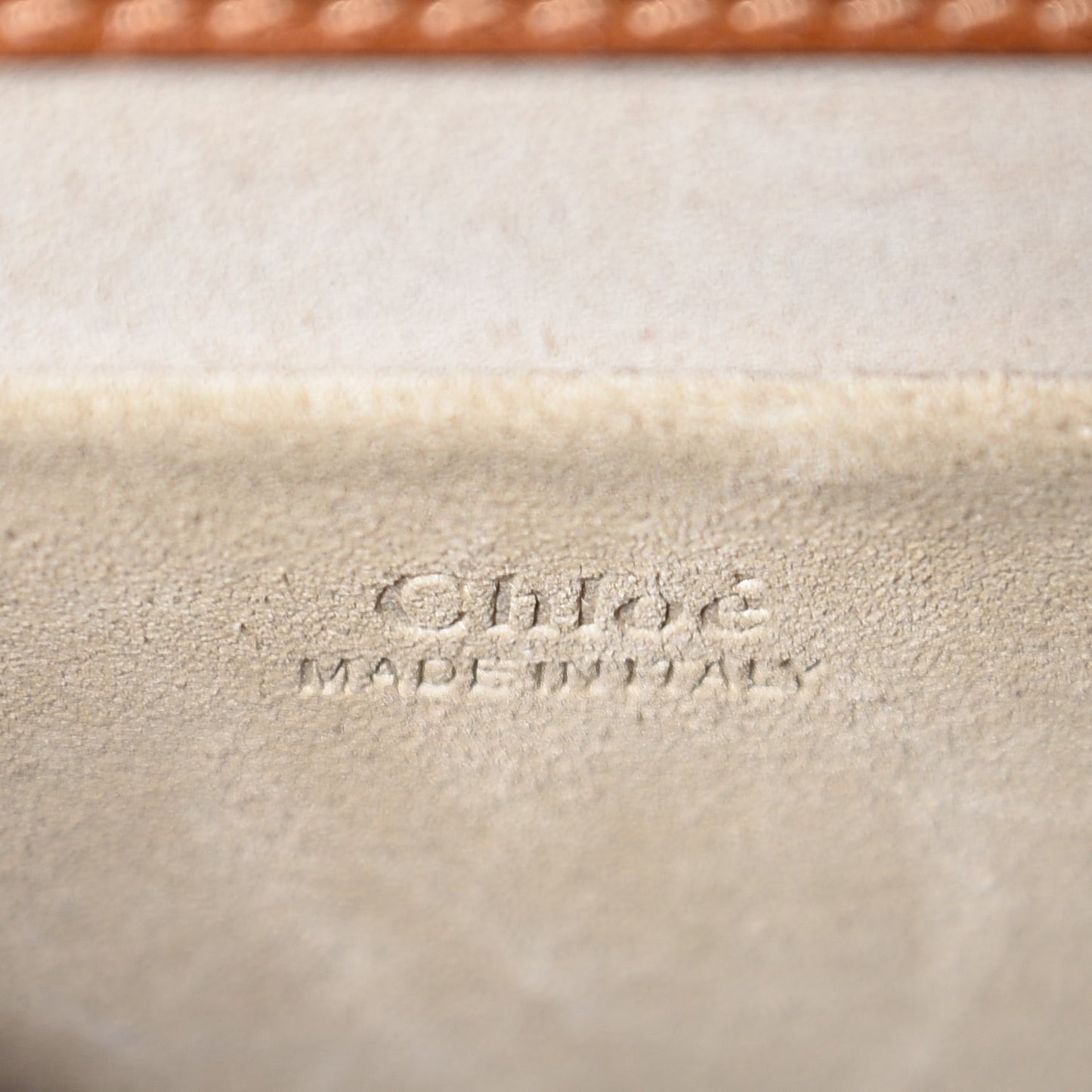 Calfskin Suede Small Nile Bracelet Bag Caramel
