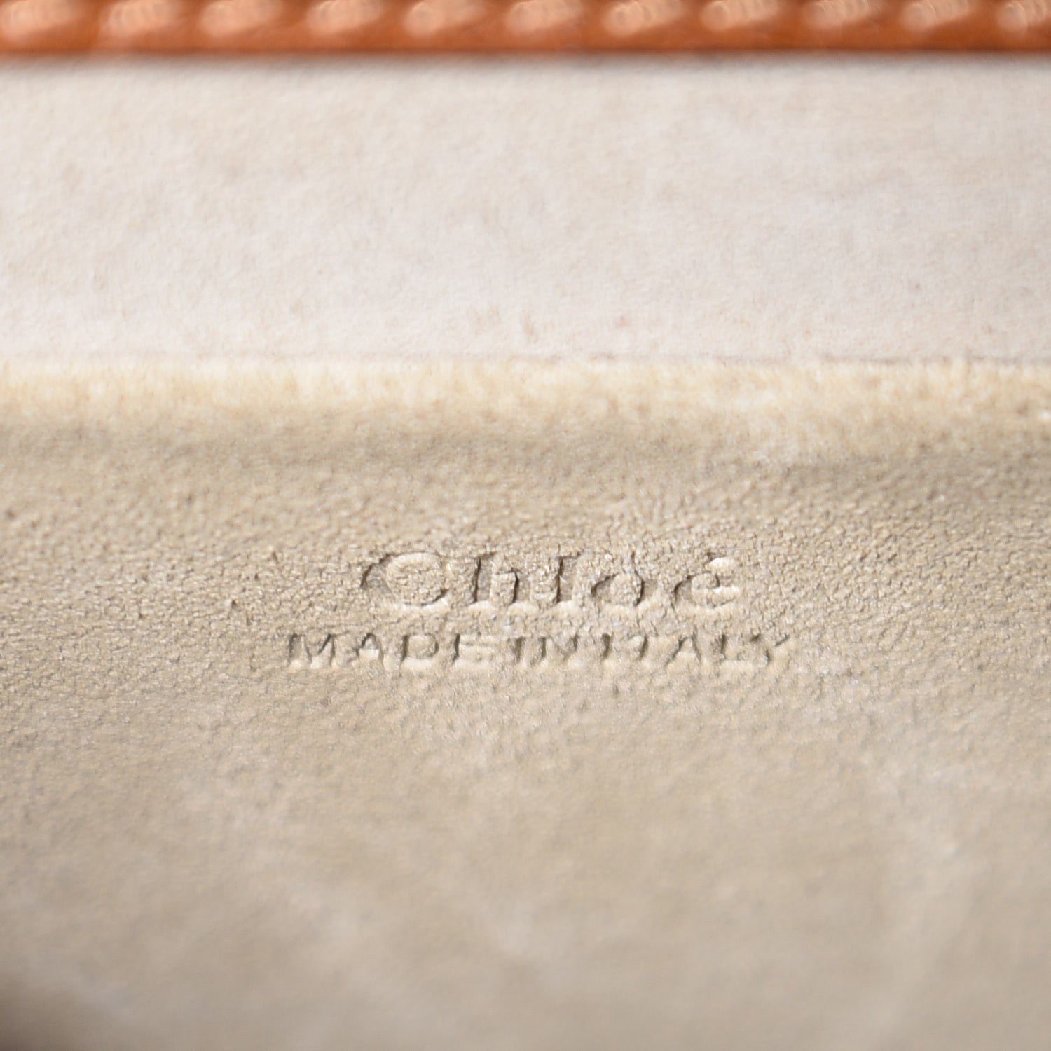 Chloe Calfskin Suede Small Nile Bracelet Bag Caramel 7 of 10