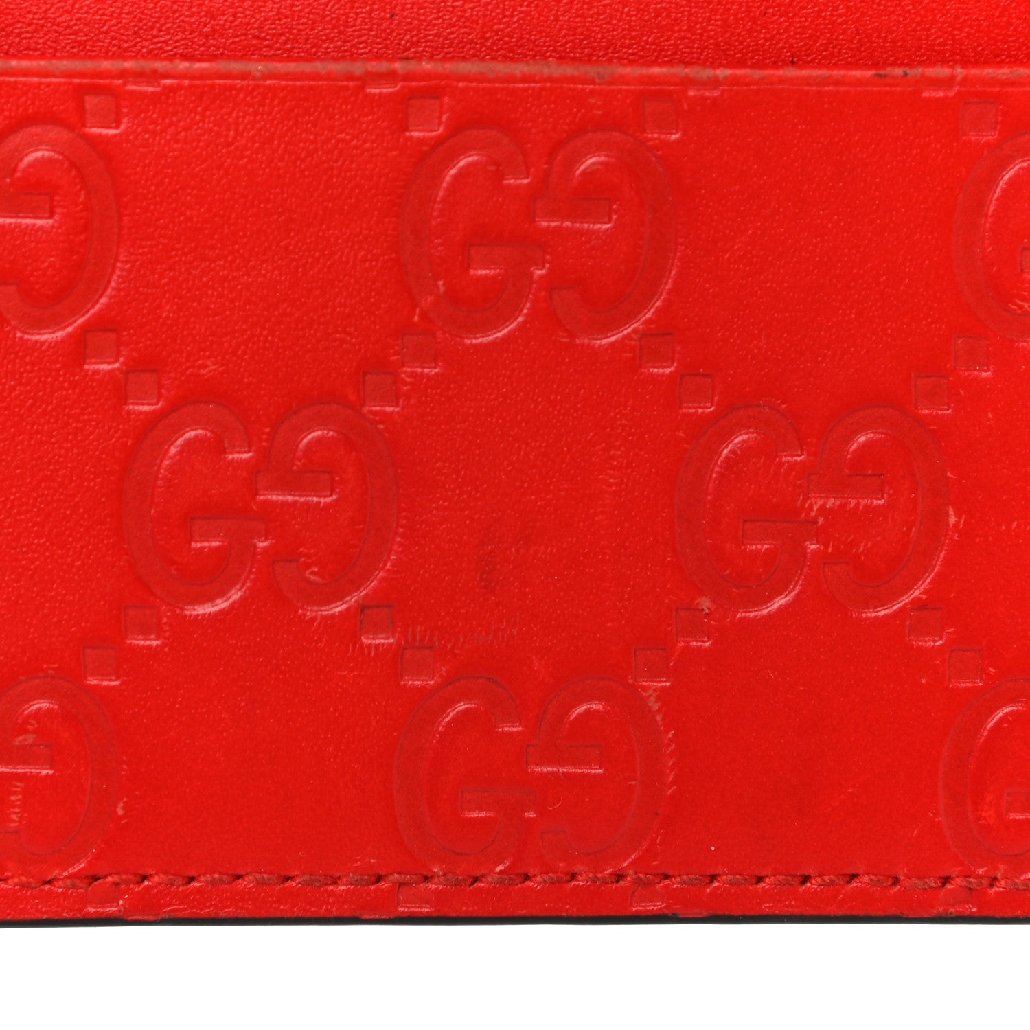 Gucci Guccissima Card Holder Red 10 of 17
