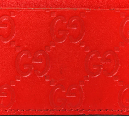 Gucci Guccissima Card Holder Red 10 of 17