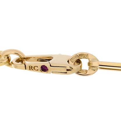 Roberto Coin 18K Yellow Gold Classic Alternating Size Paper Clip Bracelet 3 of 3