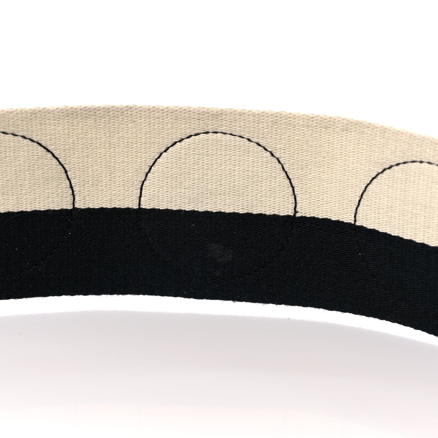 Canvas Calfskin Fendi Strap You Beige Black Multicolor