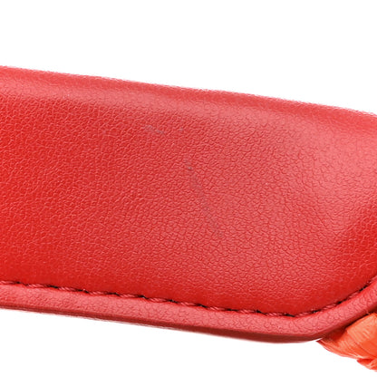 Stella McCartney Braided Raffia Eco Alter Napa Perforated Logo Crossbody Bag Brick 13 of 15