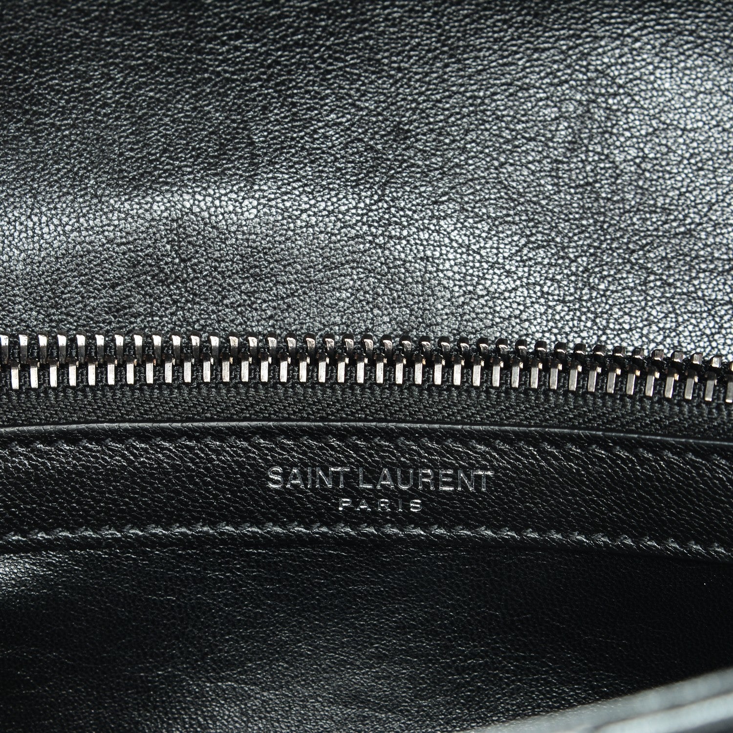 Saint Laurent Sheepskin Matelasse Chevron Monogram Medium College Bag Black 6 of 8