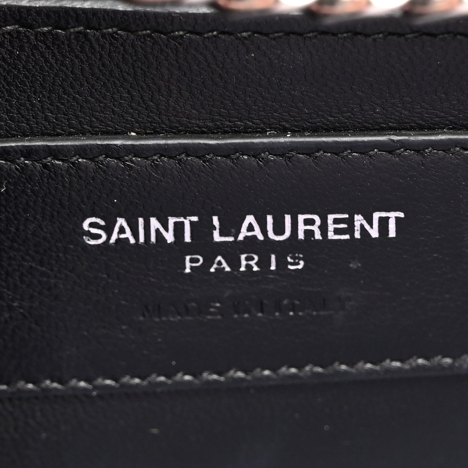 Saint Laurent Calfskin Crocodile Embossed Medium Classic Monogram Kate Tassel Satchel Fuchsia 6 of 10