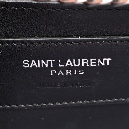 Saint Laurent Calfskin Crocodile Embossed Medium Classic Monogram Kate Tassel Satchel Fuchsia 6 of 10