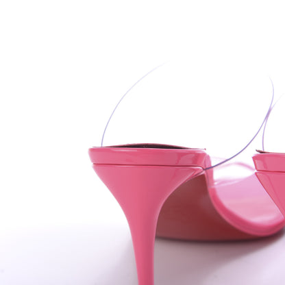 Christian Louboutin Patent PVC Just Nothing 85 Slide Sandals 36.5 Magnifique 10 of 12