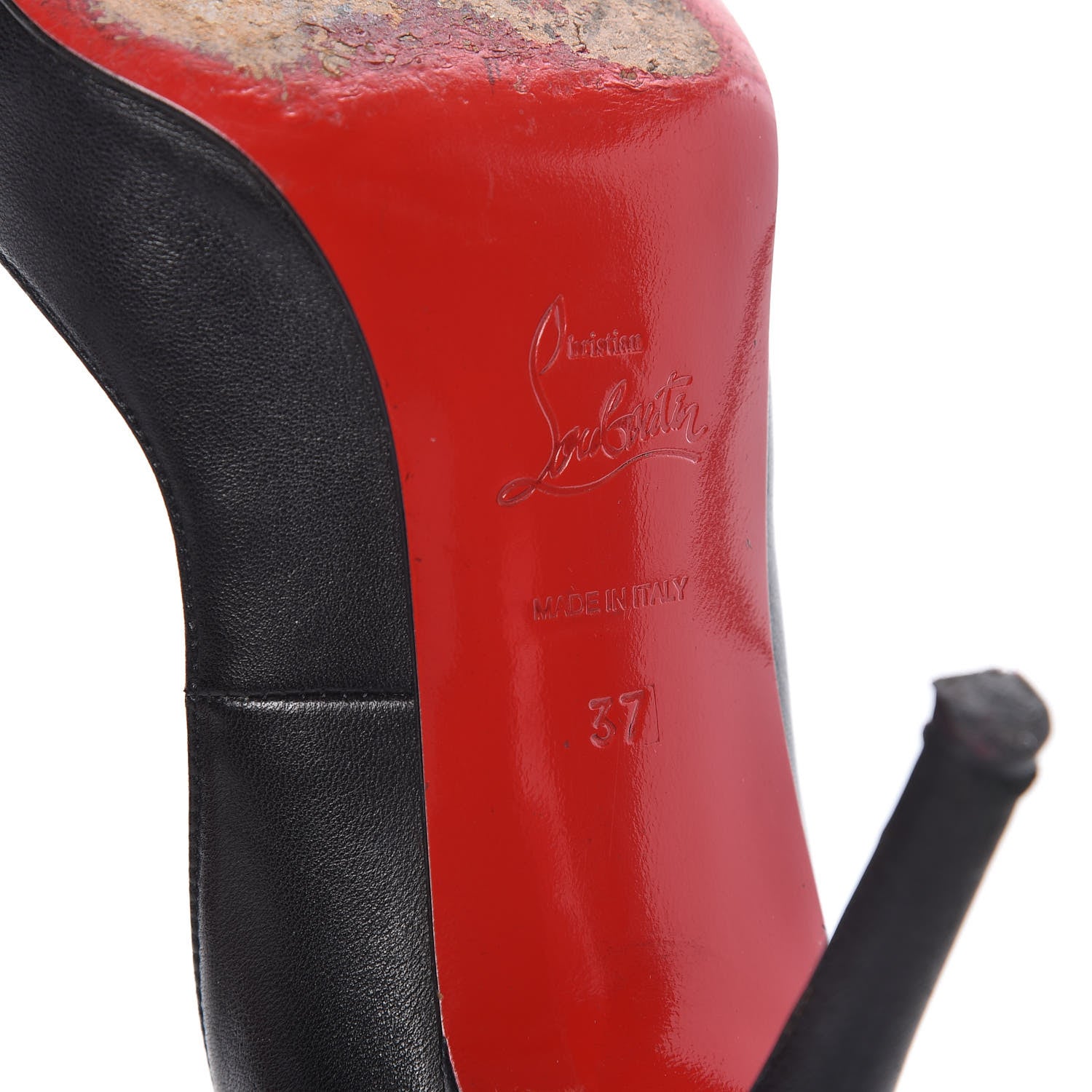 Christian Louboutin Kid Pigalle 100 Pumps 37 Black 16 of 18