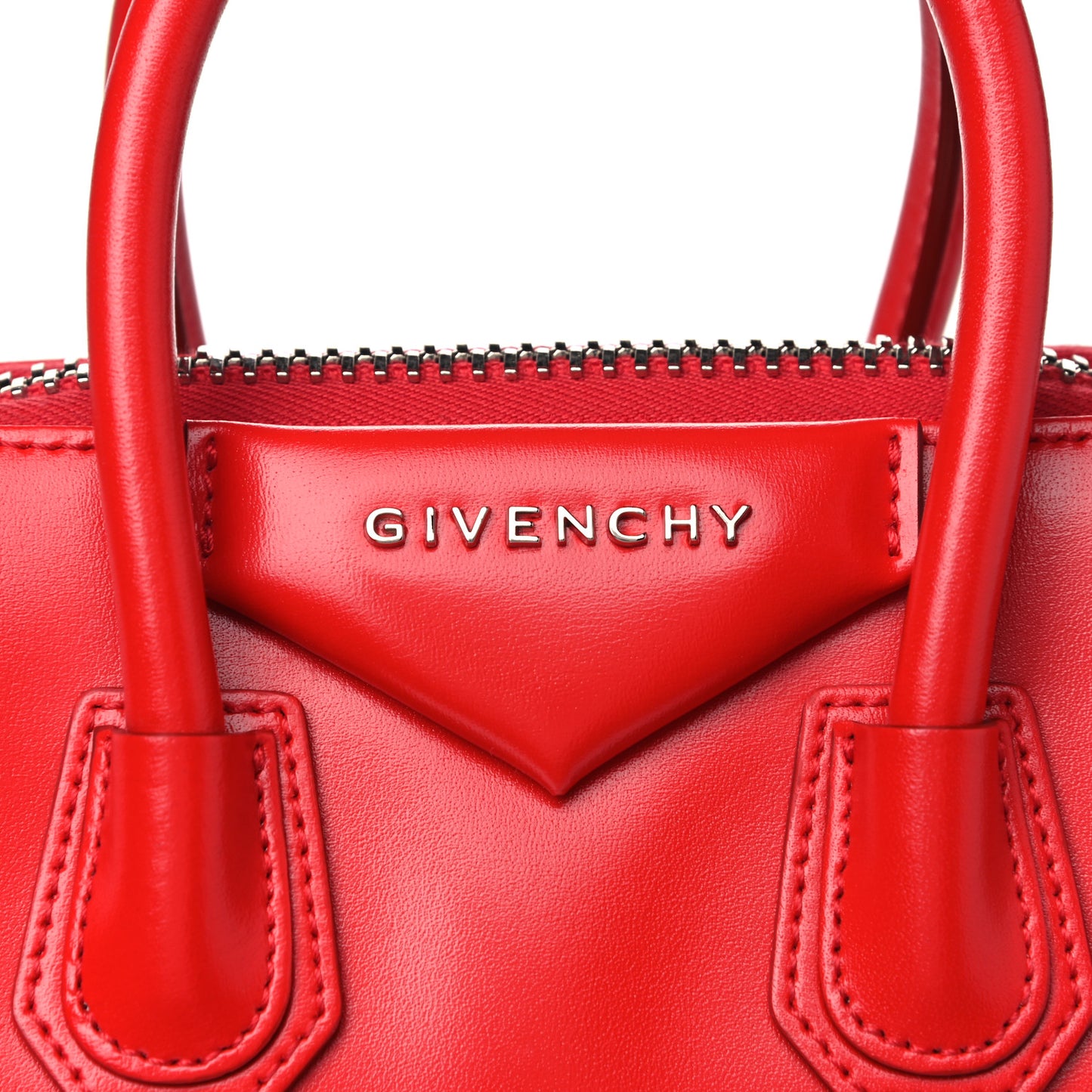 Shiny Lord Calfskin Mini Antigona Red