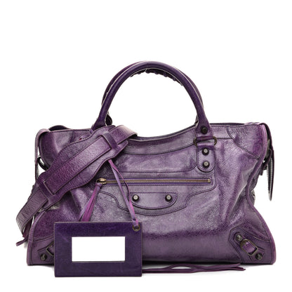 Balenciaga Agneau Classic Hardware City Sapphire 1 of 9