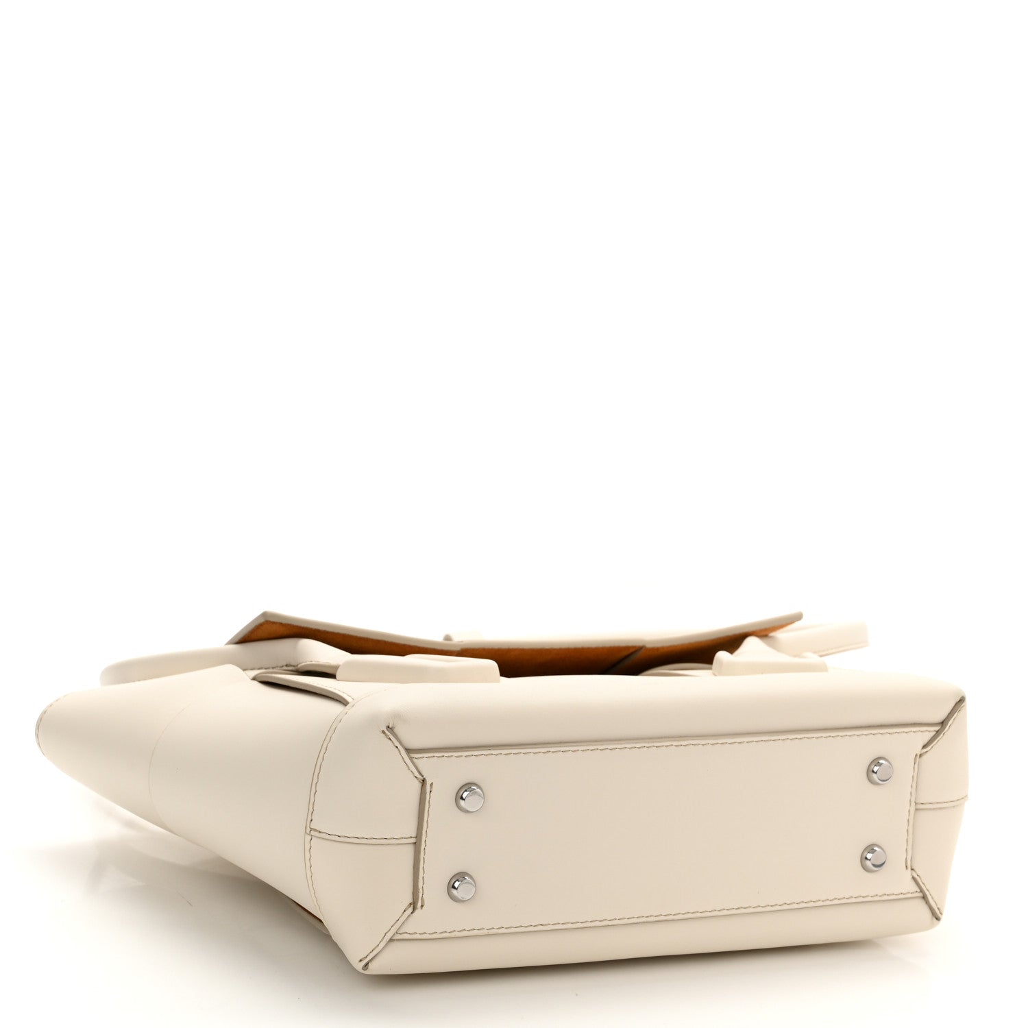 Bottega Veneta French Calfskin Maxi Intrecciato Small Arco Bianco 4 of 11