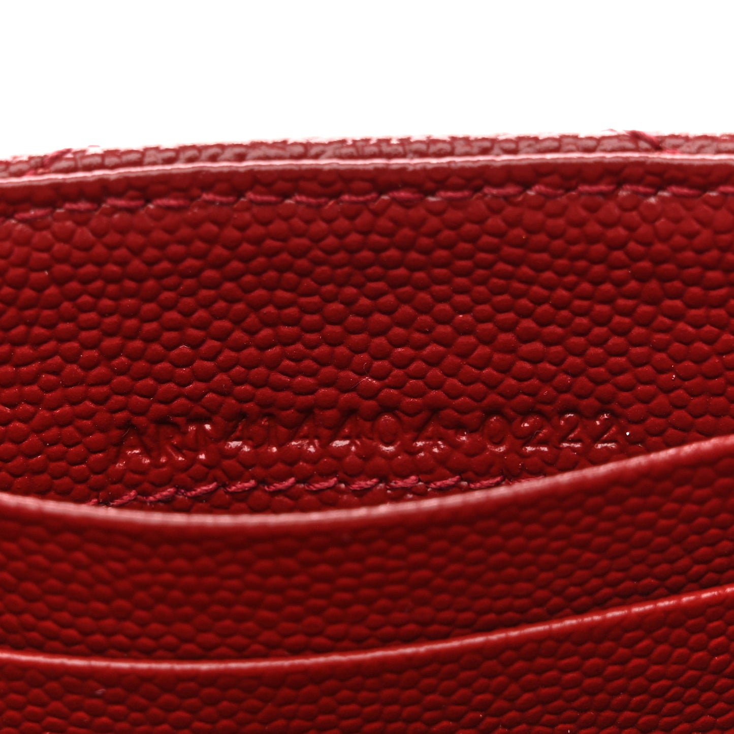 Grain De Poudre Matelasse Chevron Small Monogram Envelope Wallet Bordeaux