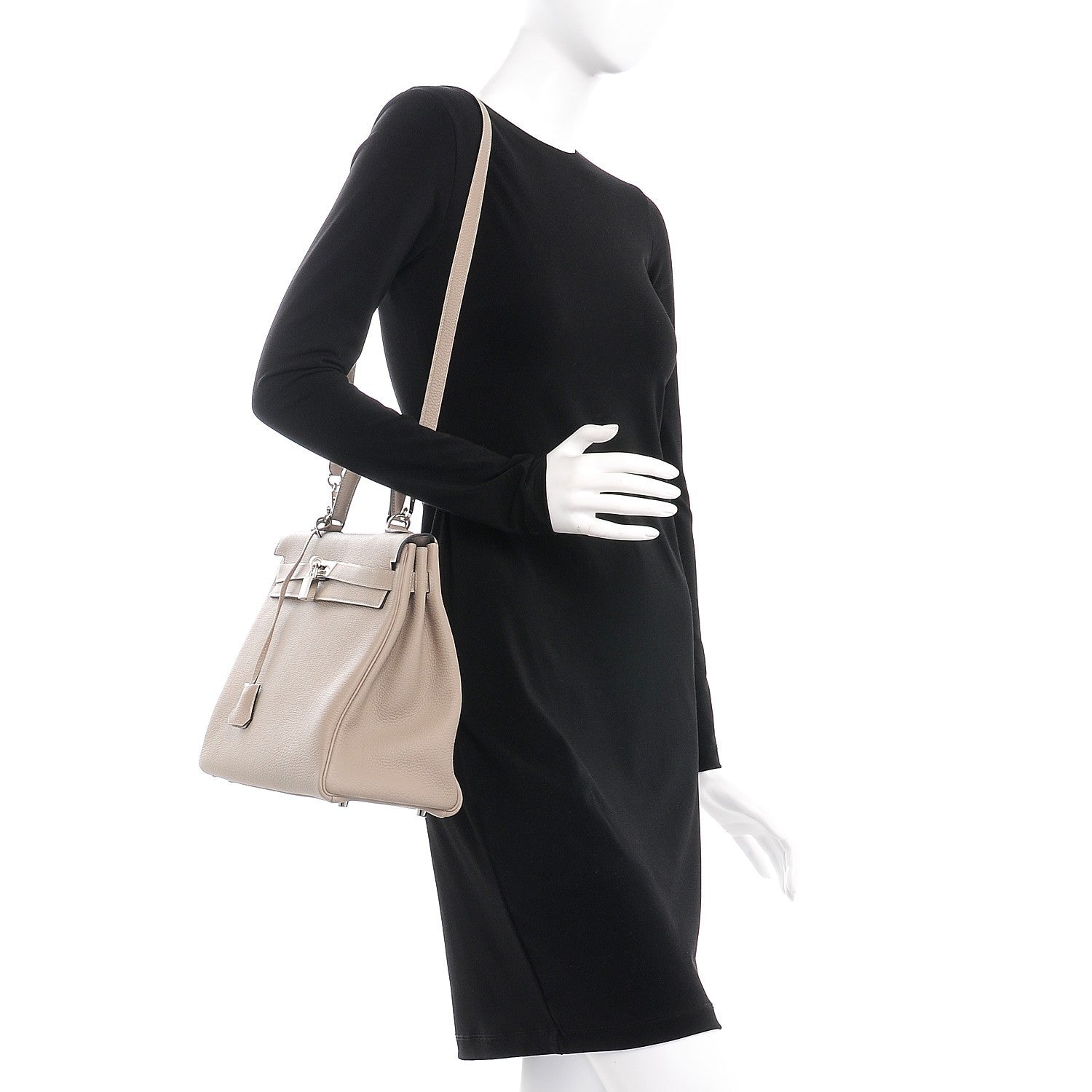 Hermes Togo Kelly Retourne 35 Gris Tourterelle 2 of 32