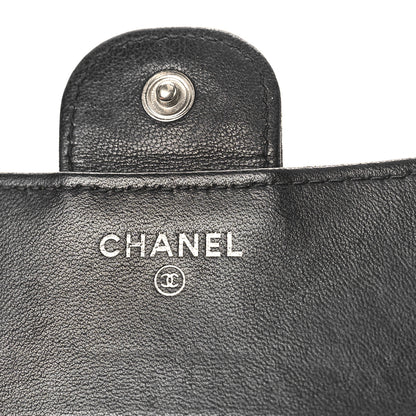 Chanel Lambskin Quilted Flap Card Holder Black 6 of 11