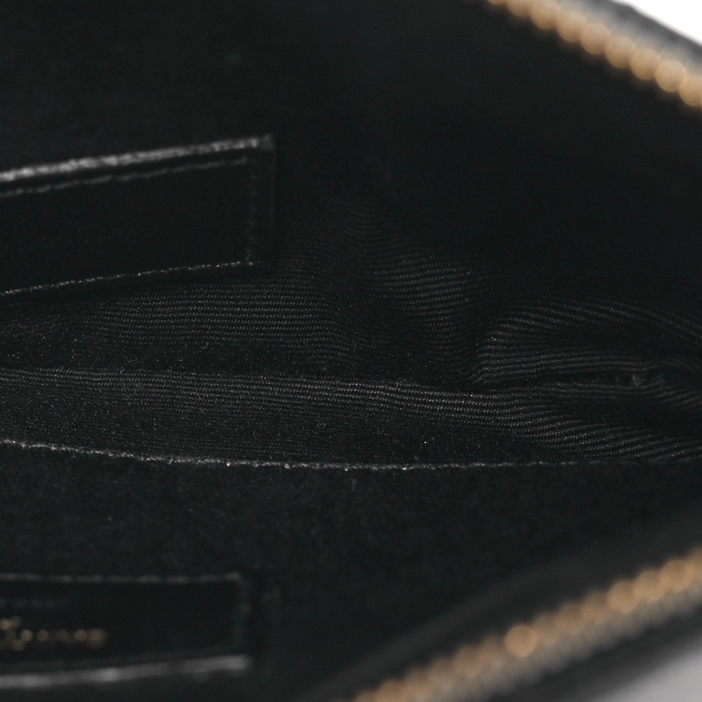 Grain De Poudre Chevron Monogram Bill Pouch Black