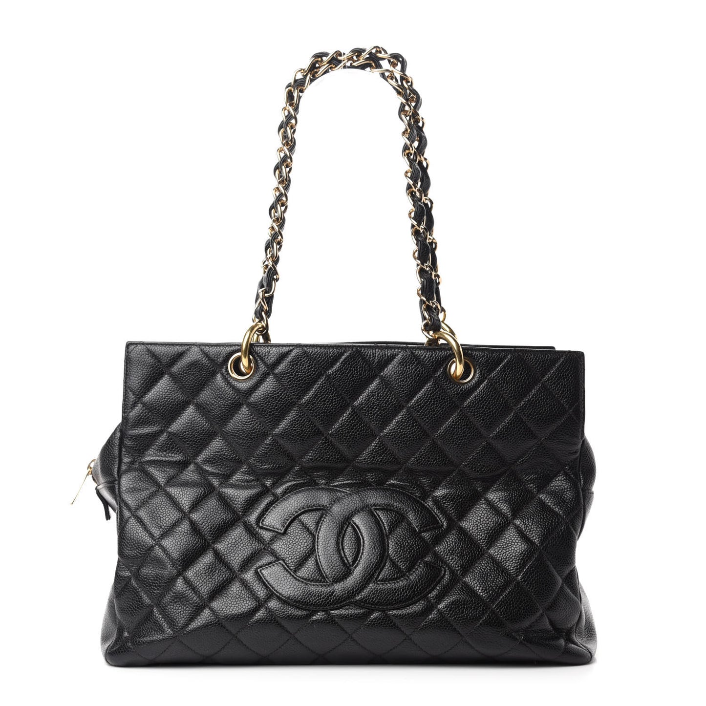 Caviar Quilted Grand Timeless Tote GTT Black