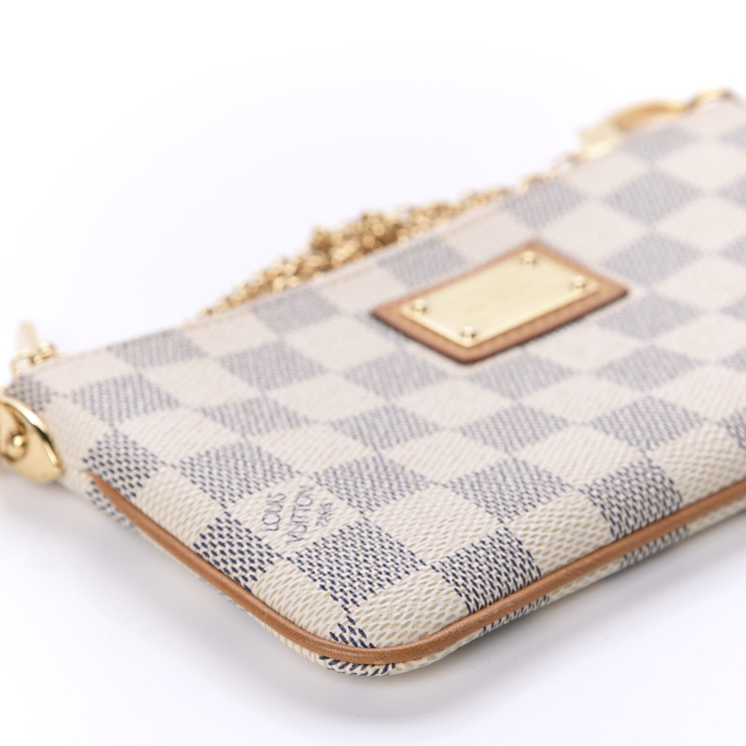 Louis Vuitton Damier Azur Pochette Milla MM 6 of 10
