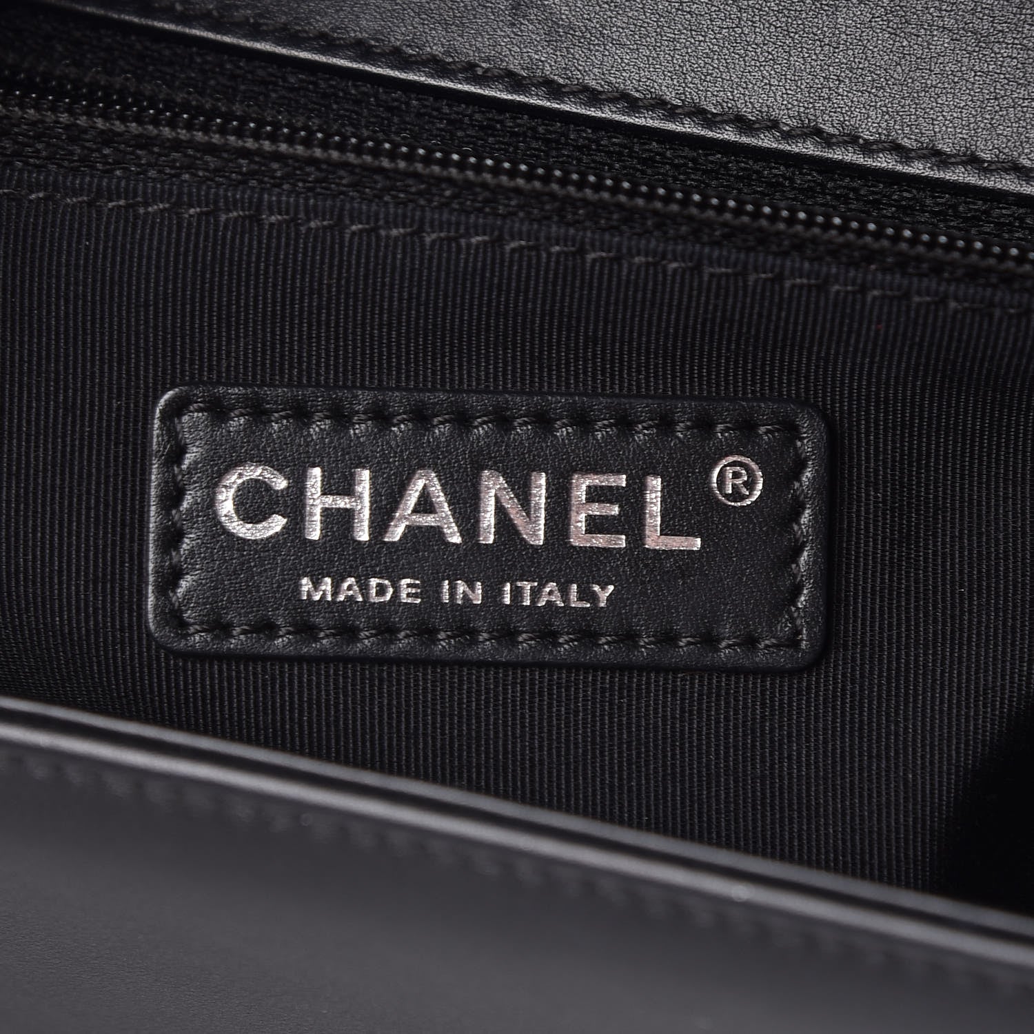 Chanel Patent Chevron Quilted New Medium Boy Flap Black 6 of 11