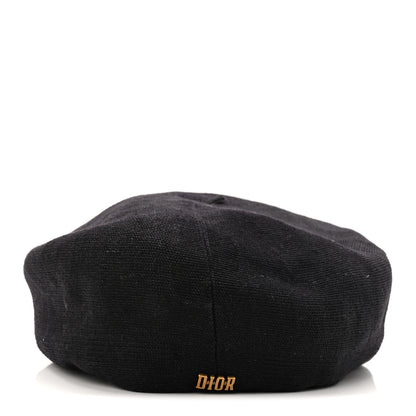 Christian Dior Technical Fabric Etoile Beret Black 6 of 8