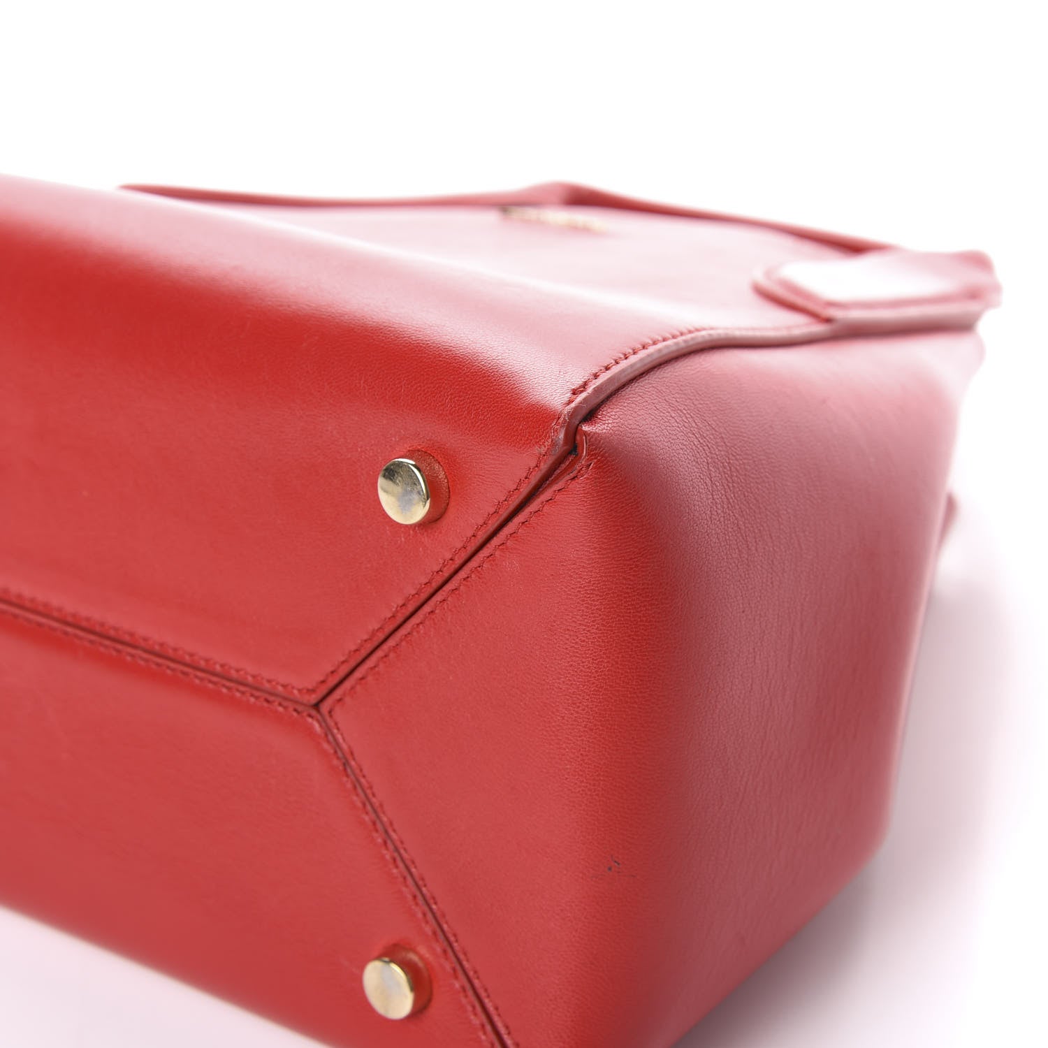 Lanvin Smooth Calfskin Mini Trapeze Red 9 of 13