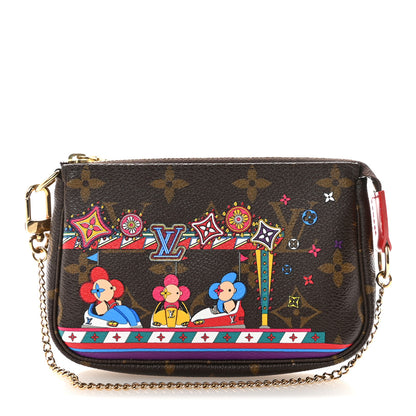 Louis Vuitton Monogram 2020 Christmas Animation Bumper Cars Mini Pochette Accessories Coquelicot 1 of 7