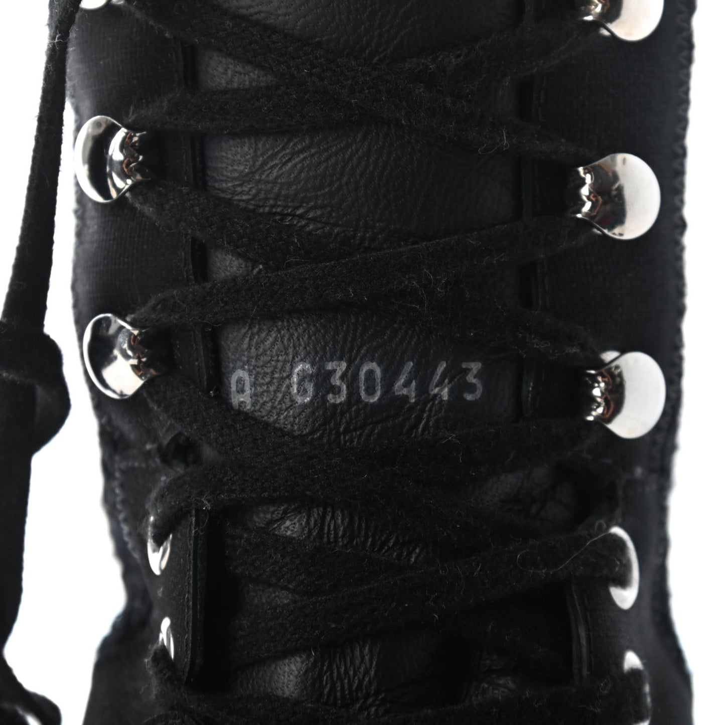 Tweed Patent Calfskin Sneaker High Boots 38 Black