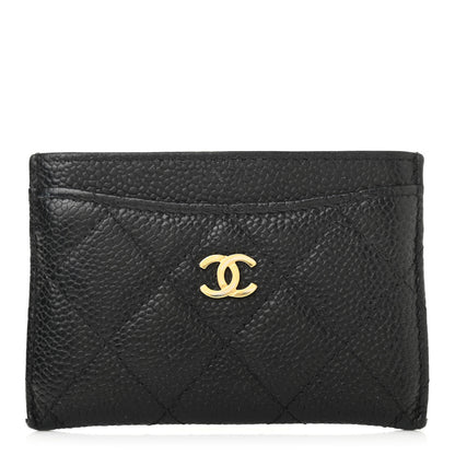 Chanel Caviar Quilted Card Holder Black 1 of 10
