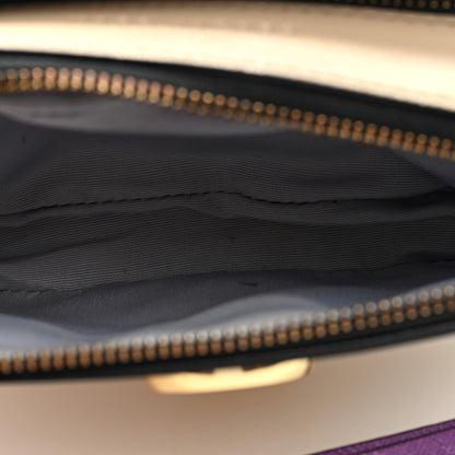 Marc Jacobs Saffiano Small Snapshot Camera Bag White Purple Multicolor 6 of 9