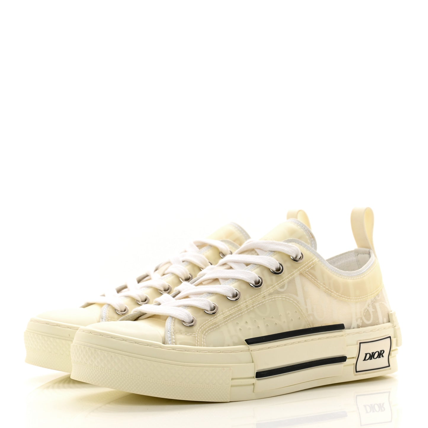 Technical Canvas Oblique Oblique Mens B23 Low Top Sneakers 35