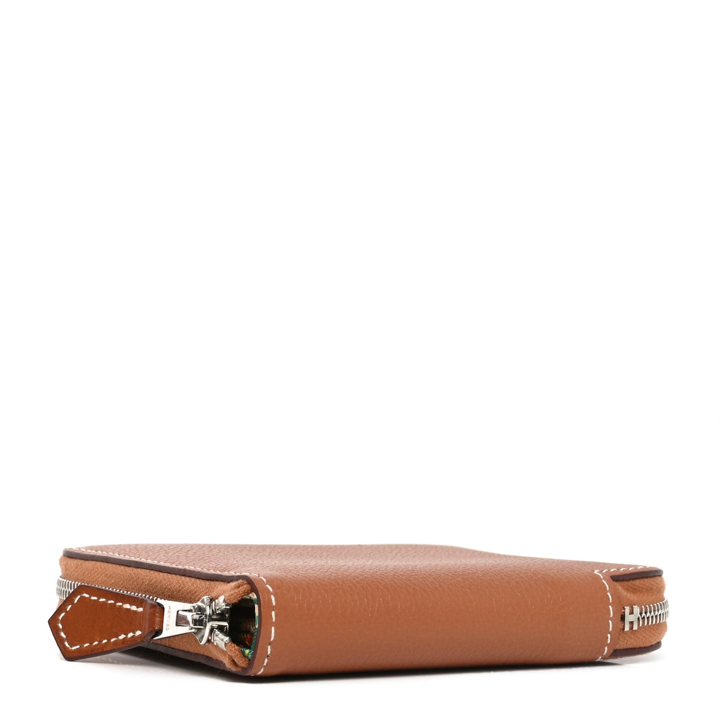 Evercolor Silk'in Compact Wallet Gold Orange Gris Mouette
