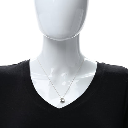 Tiffany Sterling Silver 12mm Elsa Peretti Eternal Circle Pendant Necklace 3 of 4