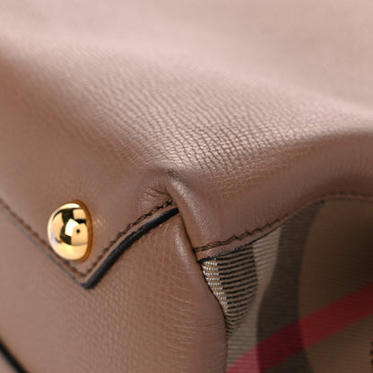 Burberry Derby Calfskin House Check Small Camberley Dark Sand 12 of 20