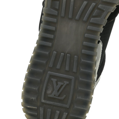Louis Vuitton Suede Monogram Run Away Sneakers 38 Black 9 of 12