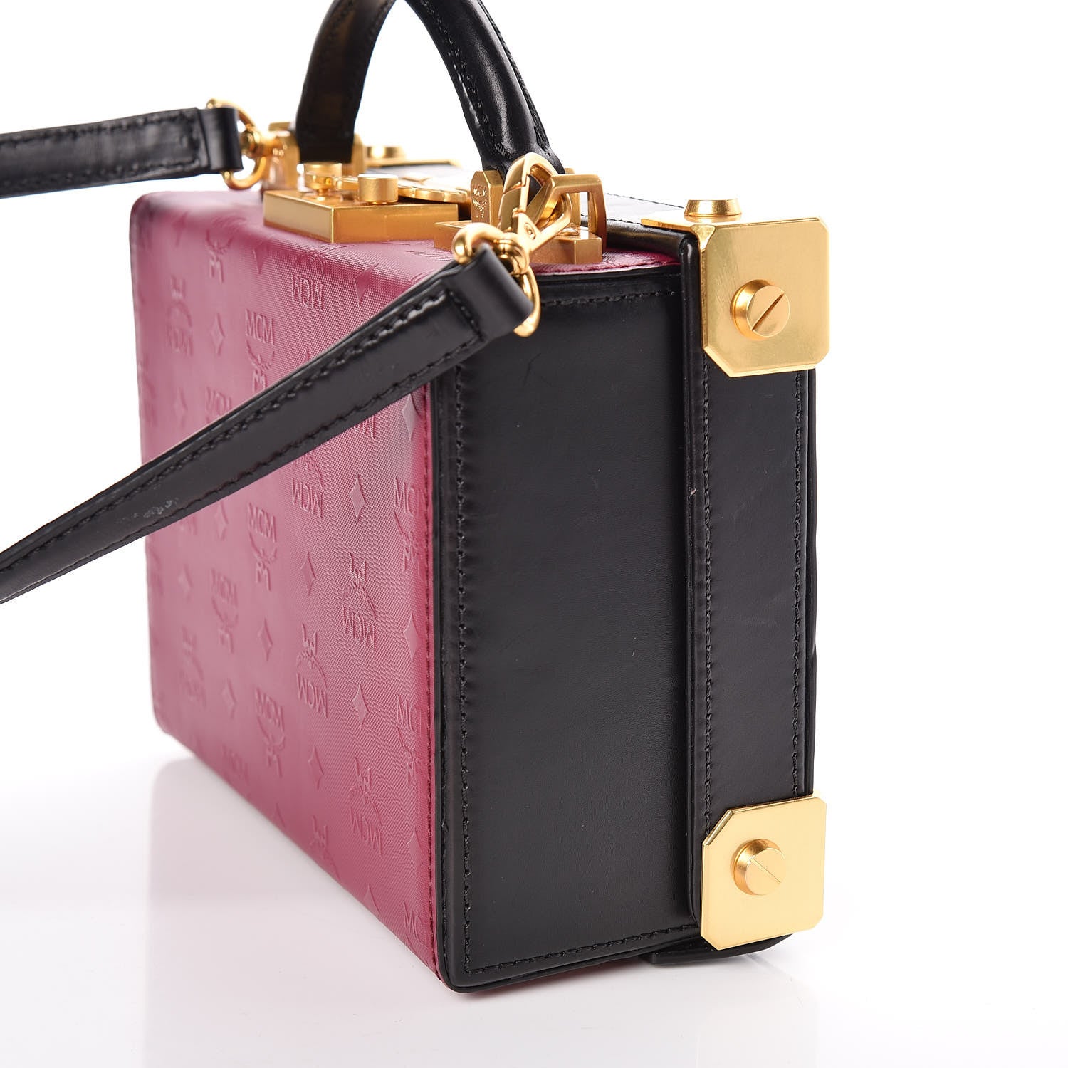 MCM Odeon Calfskin Small Berlin Crossbody Purple 13 of 14