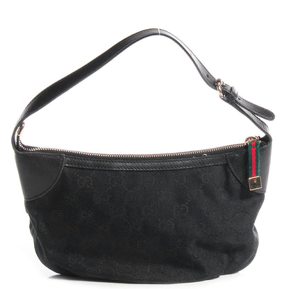 Gucci Monogram Strap Cosmetic Case Black 1 of 7