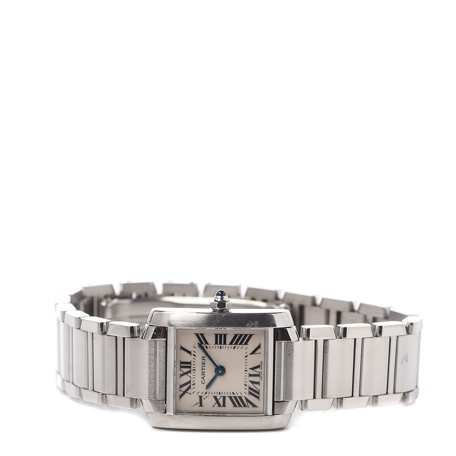 Cartier Stainless Steel 20mm Tank Francaise Quartz Watch 3 of 6
